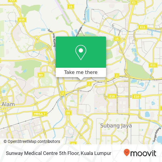 Sunway Medical Centre 5th Floor map