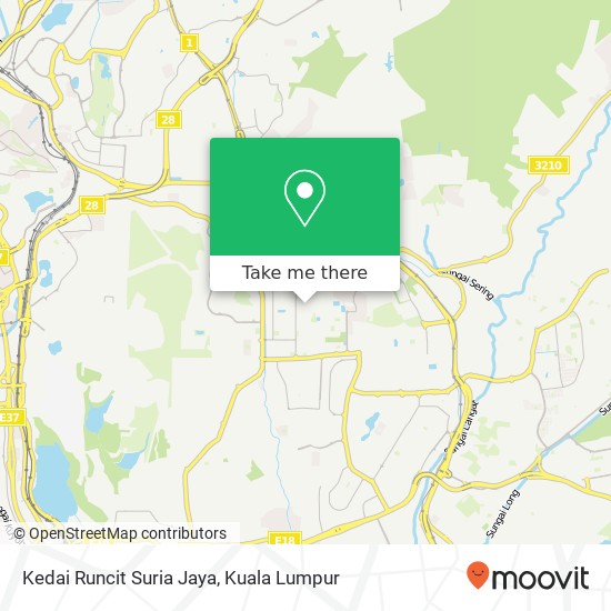 Peta Kedai Runcit Suria Jaya