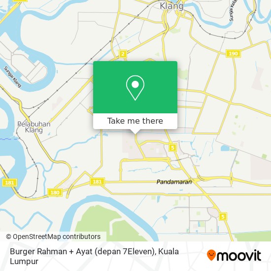 Peta Burger Rahman + Ayat (depan 7Eleven)