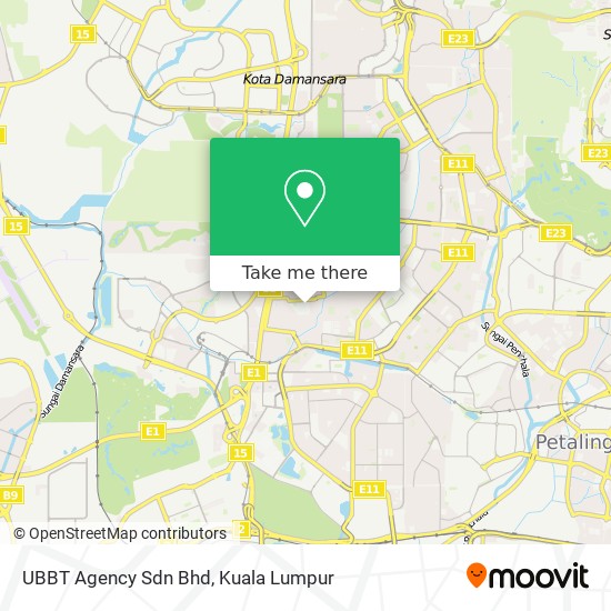 Peta UBBT Agency Sdn Bhd