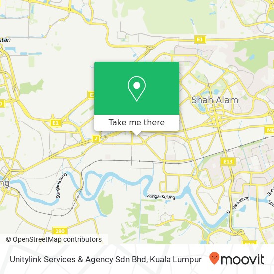 Unitylink Services & Agency Sdn Bhd map