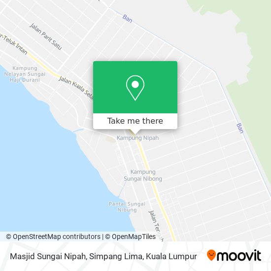 Peta Masjid Sungai Nipah, Simpang Lima