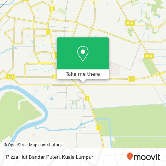 Pizza Hut Bandar Puteri map