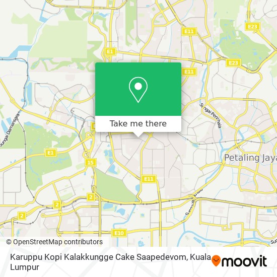 Karuppu Kopi Kalakkungge Cake Saapedevom map