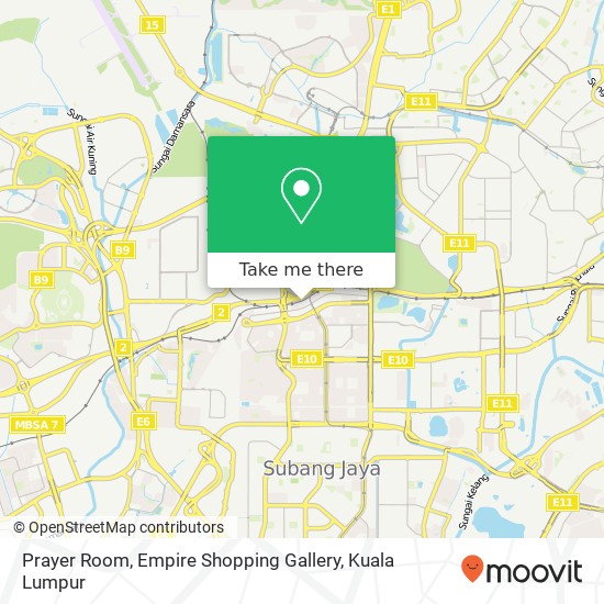 Prayer Room, Empire Shopping Gallery map