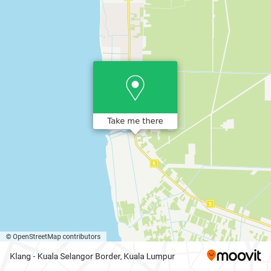 Klang - Kuala Selangor Border map