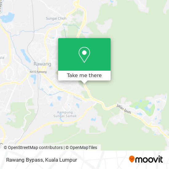 Rawang Bypass map