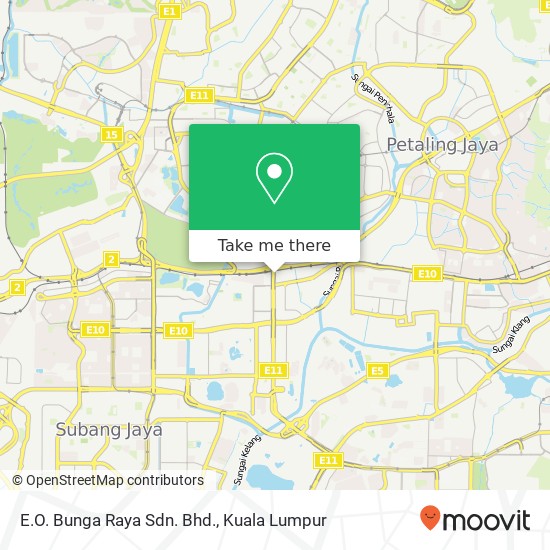 E.O. Bunga Raya Sdn. Bhd. map