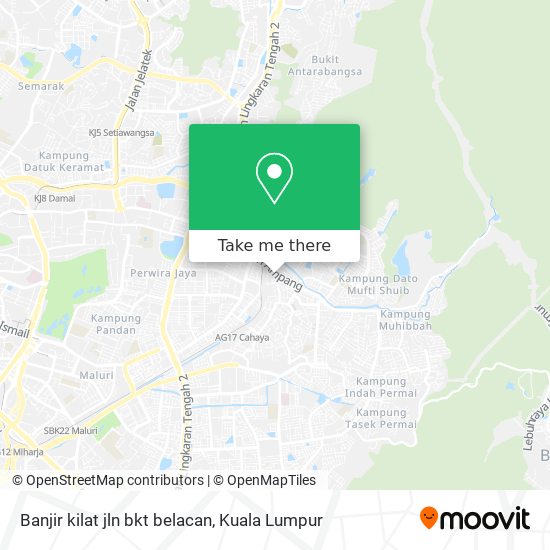 Banjir kilat jln bkt belacan map