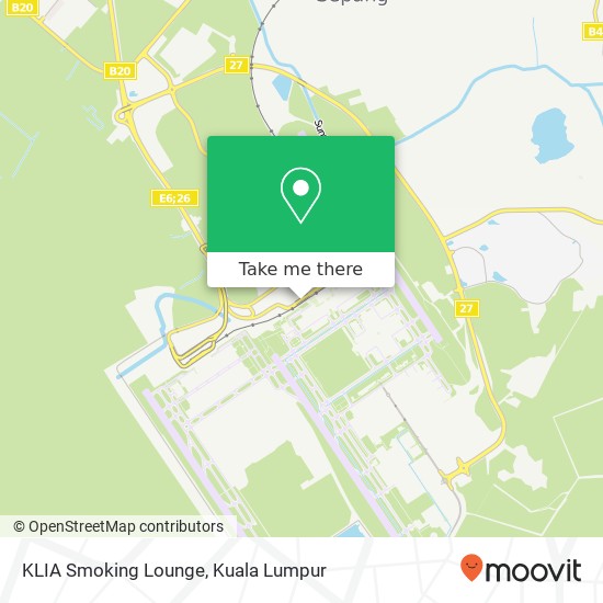 KLIA Smoking Lounge map