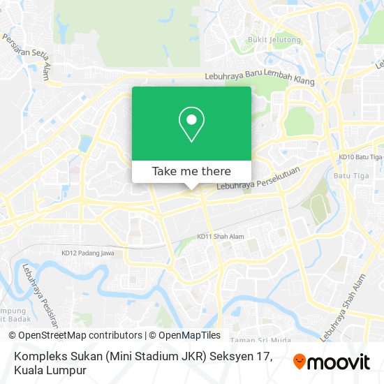 Kompleks Sukan (Mini Stadium JKR) Seksyen 17 map