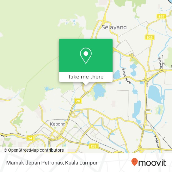 Peta Mamak depan Petronas