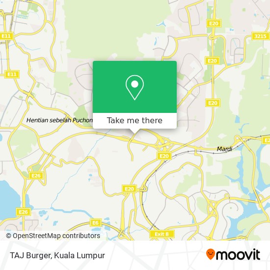 TAJ Burger map