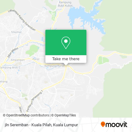 Peta jln Seremban - Kuala Pilah