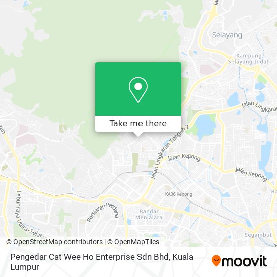 Pengedar Cat Wee Ho Enterprise Sdn Bhd map