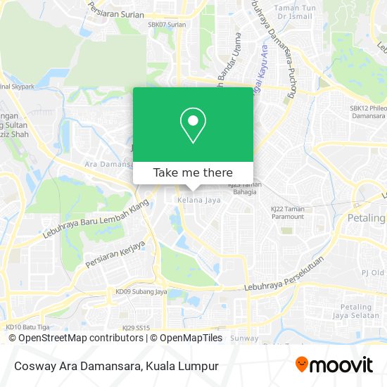 Peta Cosway Ara Damansara