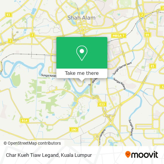 Peta Char Kueh Tiaw Legand