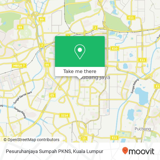 Pesuruhanjaya Sumpah PKNS map