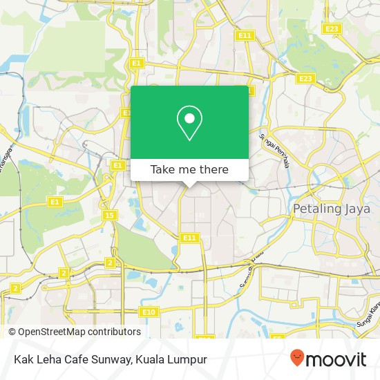 Kak Leha Cafe Sunway map