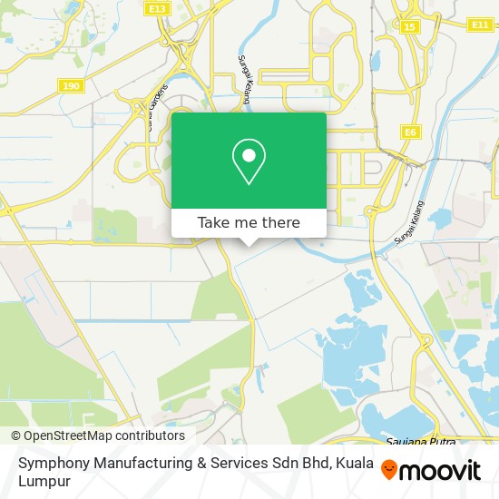 Symphony Manufacturing & Services Sdn Bhd map