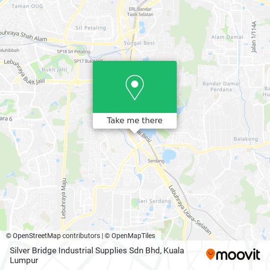 Peta Silver Bridge Industrial Supplies Sdn Bhd