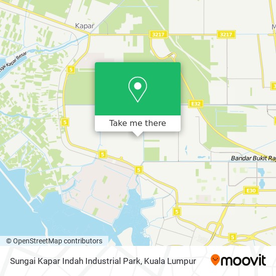 Sungai Kapar Indah Industrial Park map