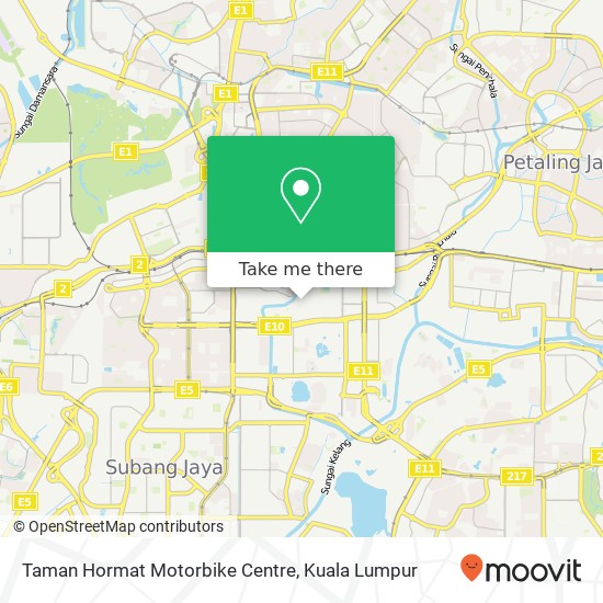 Taman Hormat Motorbike Centre map