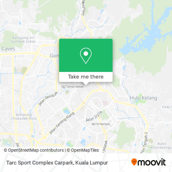 Tarc Sport Complex Carpark map