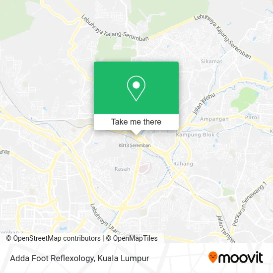 Adda Foot Reflexology map