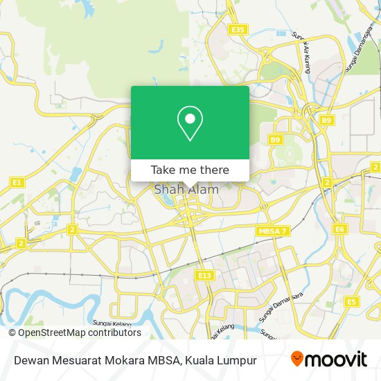 Dewan Mesuarat Mokara MBSA map