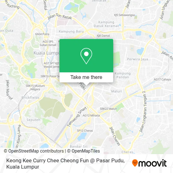 Keong Kee Curry Chee Cheong Fun @ Pasar Pudu map