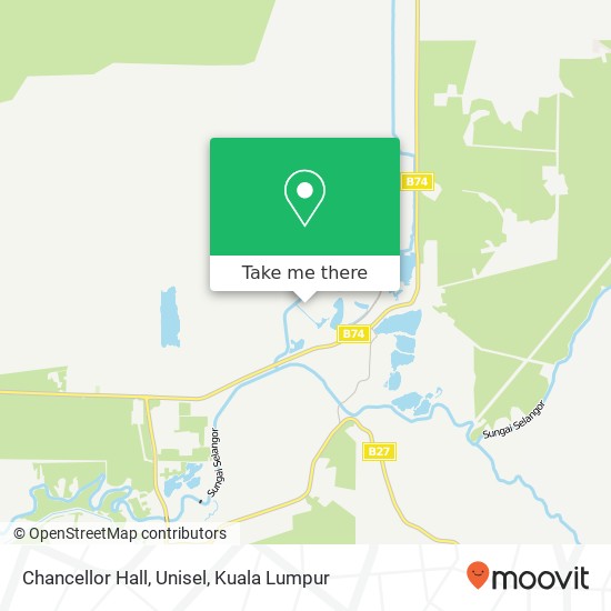 Chancellor Hall, Unisel map