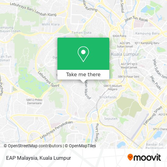 EAP Malaysia map