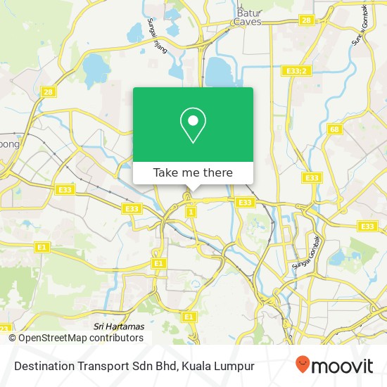 Destination Transport Sdn Bhd map
