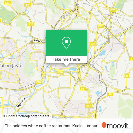 The balqees white coffee restaurant map