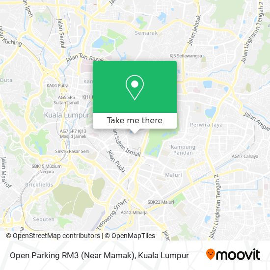 Peta Open Parking RM3 (Near Mamak)