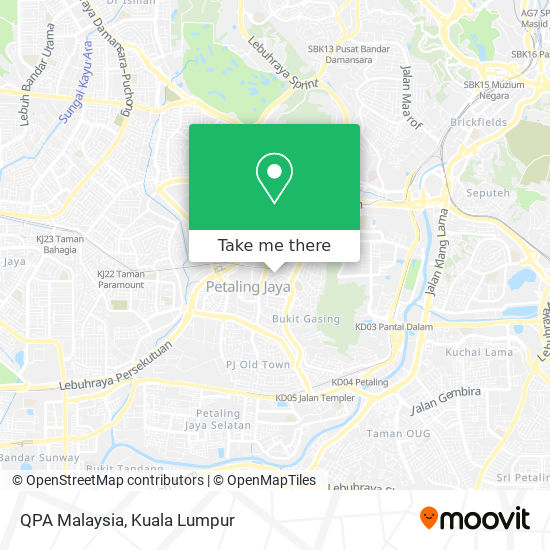 QPA Malaysia map