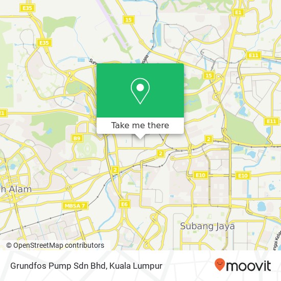 Grundfos Pump Sdn Bhd map