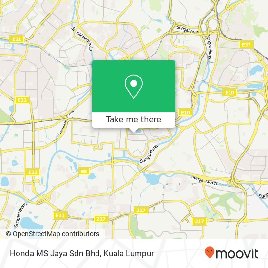 Honda MS Jaya Sdn Bhd map