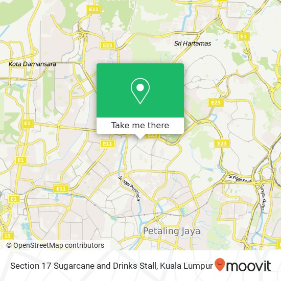 Section 17 Sugarcane and Drinks Stall map