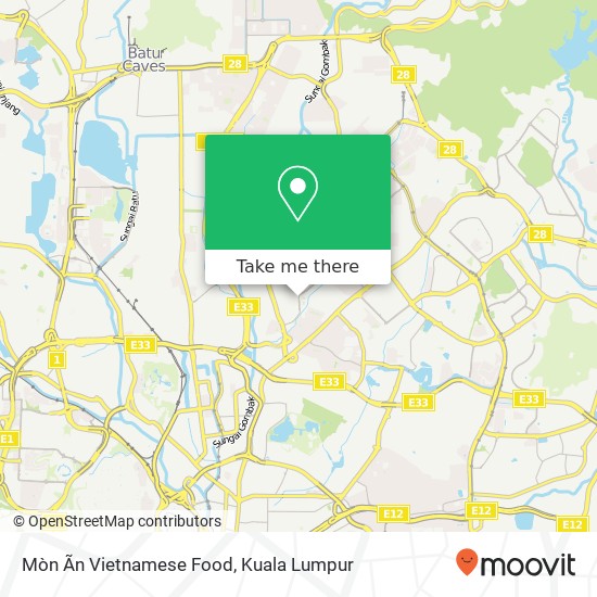 Mòn Ãn Vietnamese Food map