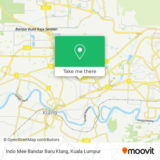 Indo Mee Bandar Baru Klang map