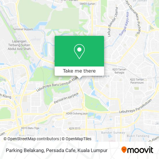 Peta Parking Belakang, Persada Cafe
