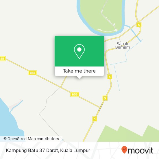 Kampung Batu 37 Darat map