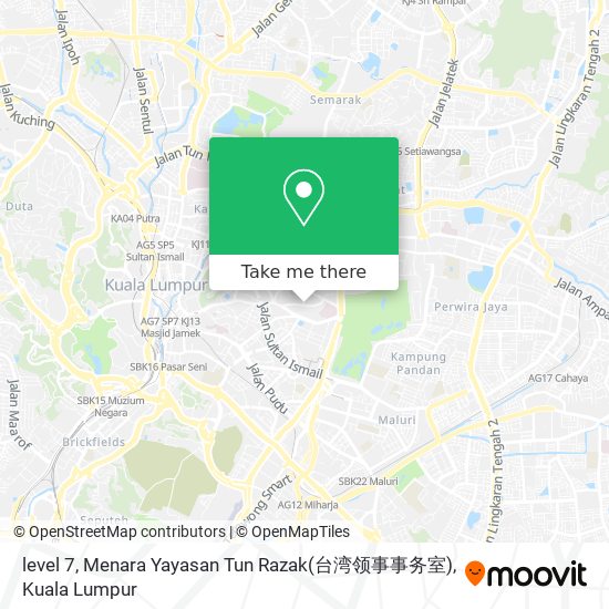 level 7, Menara Yayasan Tun Razak(台湾领事事务室) map