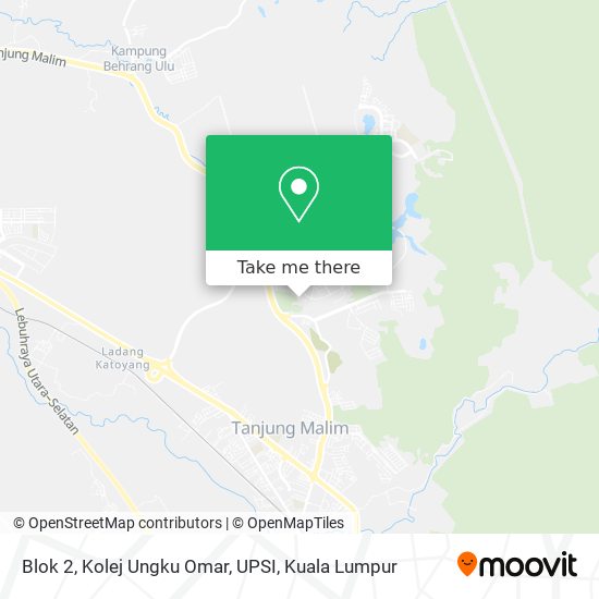 Blok 2, Kolej Ungku Omar, UPSI map
