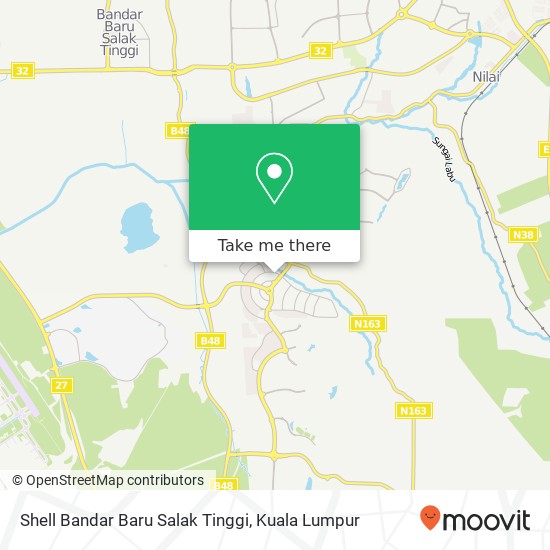 Shell Bandar Baru Salak Tinggi map