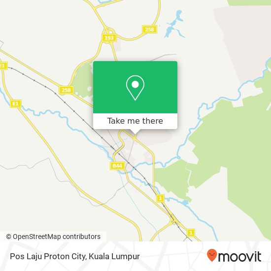 Pos Laju Proton City map