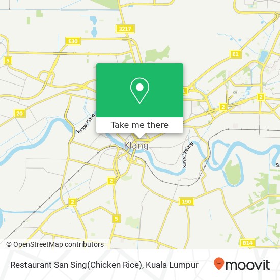 Restaurant San Sing(Chicken Rice) map