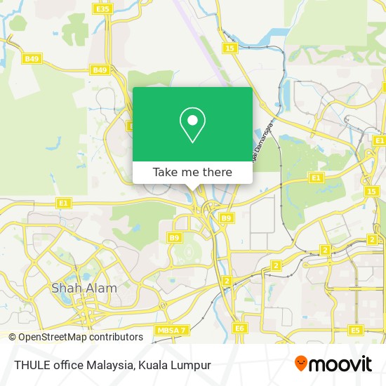 Peta THULE office Malaysia